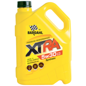 Huile moteur BARDAHL 34103 5W30 XTRA C3 bidon 5L – Protection et performance moteur.